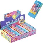 Mikro Silgi Soft Pastel Renkler 2B Öğrenci Silgisi (24 Lü Paket)