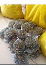 Misket 100 Adet Orta Boy Rengarenk 1 Paket Karışık Renk Bilye - Görsel 2