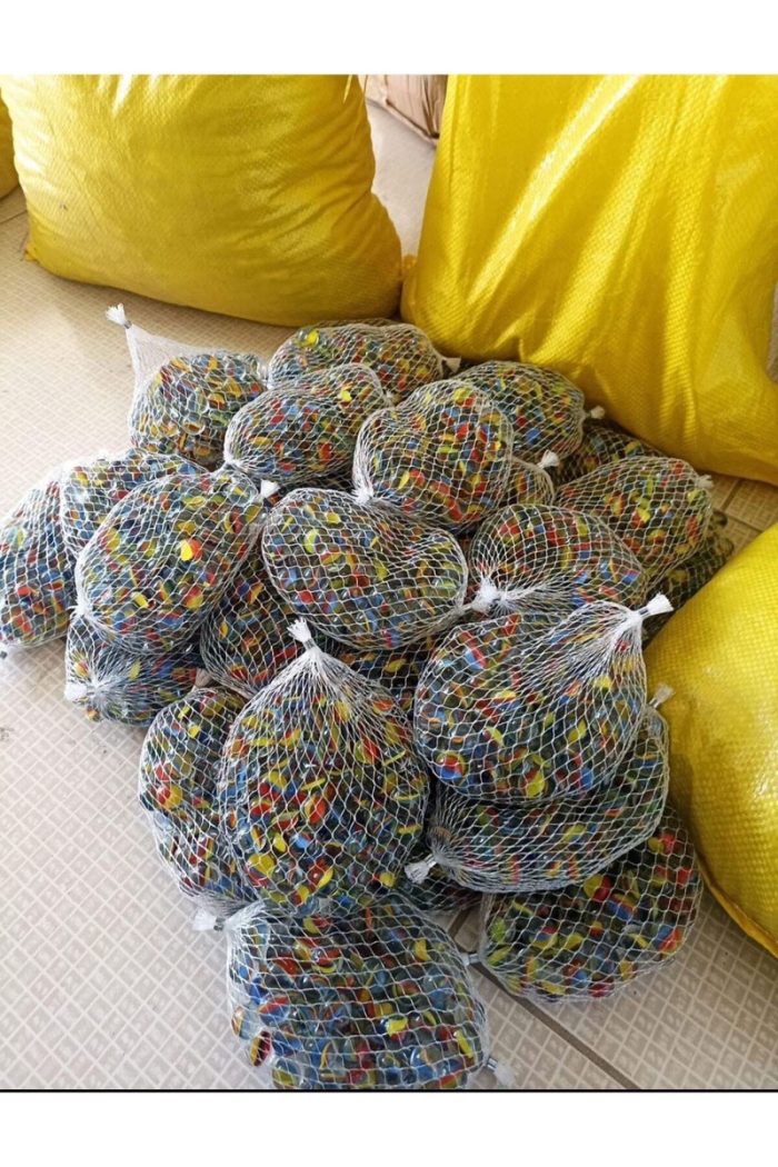 Misket 100 Adet Orta Boy Rengarenk 1 Paket Karışık Renk Bilye - Görsel 2