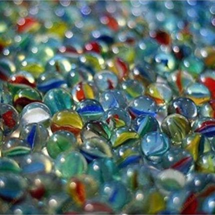 Misket Oyuncak 100 Adet Bilye Cam Saf Ve Çeşitli Oyuncak