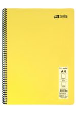 Mynote Defter Okul Defteri Spiralli Telli Pp Kapak A4 2 Adet Farklı Renklerde - 60 Sayfa Kareli ( 2 Adet ) - Görsel 4