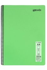 Mynote Defter Okul Defteri Spiralli Telli Pp Kapak A4 2 Adet Farklı Renklerde - 60 Sayfa Kareli ( 2 Adet ) - Görsel 5
