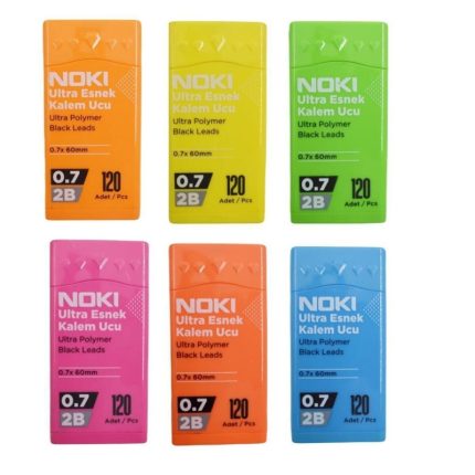 Noki Ultra Esnek 2B 0.7 Kalem Ucu Min 120'Li 6 Tüp