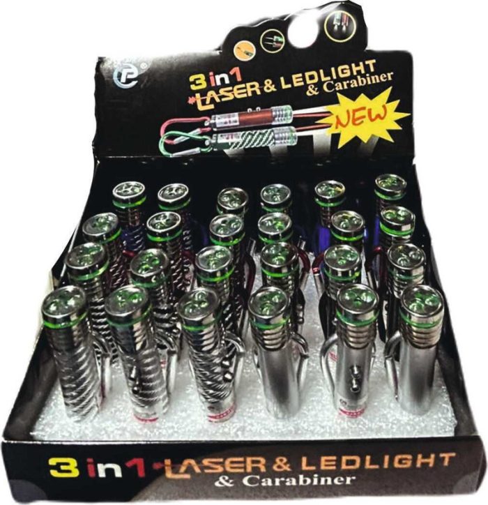 Pati_Carni 3 fonksiyonlu Led Lazer Kedi Köpek Oyuncağı Lazer Işığı AsortiKırmızı Işık - Görsel 2