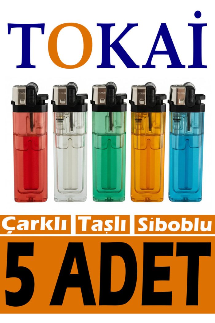 Pc Premium Center  Tokai Çarklı Çakmak 5 Adet - Çarklı - Taşlı - Siboblu - Görsel 2
