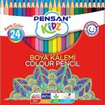 Pensan Kidz Kuru Boya 24 Renk Tam Boy