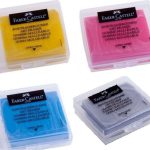 Faber Castell Plastik Kutulu Renkli Hamur Silgi 4 Adet