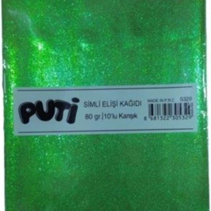 Puti A4 Simli Elişi Kağıdı 10 Renk 80 Gr