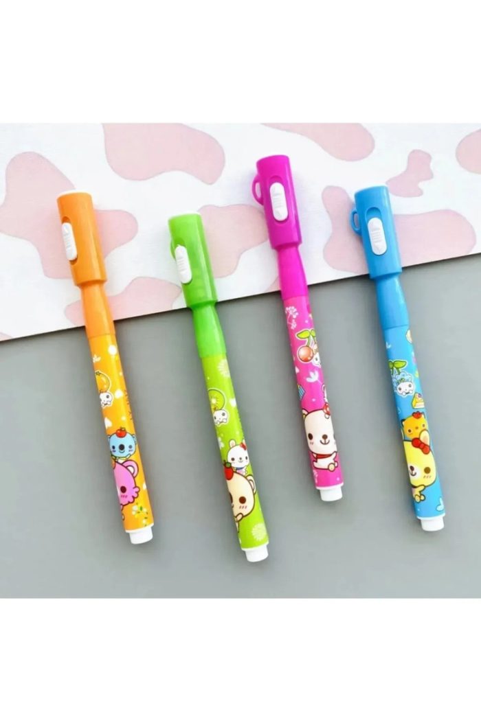 Reflect Your Style 12 'Li Set Görünmez Işıklı Kalem İnvisible Pen Hediyelik Oyuncak İlginç Oyuncaklar Şaka Malzemesi - Görsel 2