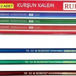 Rubenis Kurşun Kalem Mercanlı HB 2130 (12 Li Paket)
