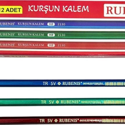 Rubenis Kurşun Kalem Mercanlı HB 2130 (12 Li Paket)