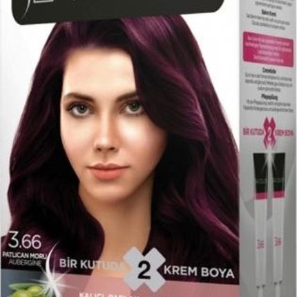 Sea Color Kit Saç Boyası 3.66 Patlıcan Moru (12Li)