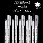 Seyfikirtasiye 0.5 Mm Iğne Uç Siyah Tükenmez Kalem 10 Adet Yeni Seri Yeni Üretim Türk Malı Pensan 2305 Siyah