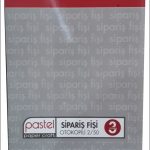 Pastel Sipariş Fişi 14x20 Cm Boyutlarında A5 2/50 Otokopili 3 Nüsha (1 Asıl 2 Suret) (6'lı Paket) 6 Adet