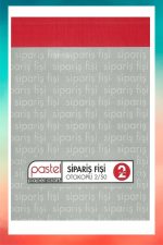 Pastel Sipariş Fişi 2/50 (A5) Ölçüsü: 14x20 Cm, Otokopili 1 Asıl 1 Suret 2 Nüsha (6 DÜZİNE) 72 Adet