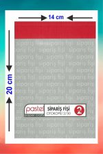 Pastel Sipariş Fişi 2/50 (A5) Ölçüsü: 14x20 Cm, Otokopili 1 Asıl 1 Suret 2 Nüsha (6 DÜZİNE) 72 Adet - Görsel 8