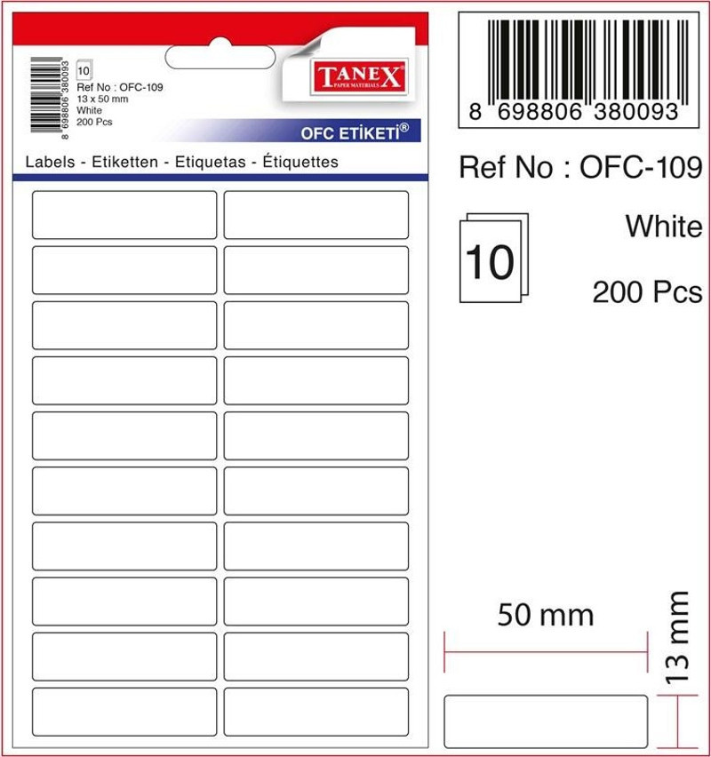 tanex-ofis-etiketi-ofc-109-beyaz-30-adet-66ea083f0b266.jpg Tanex OFIS ETIKETI OFC-109 BEYAZ - (30 Adet) - Görsel 1