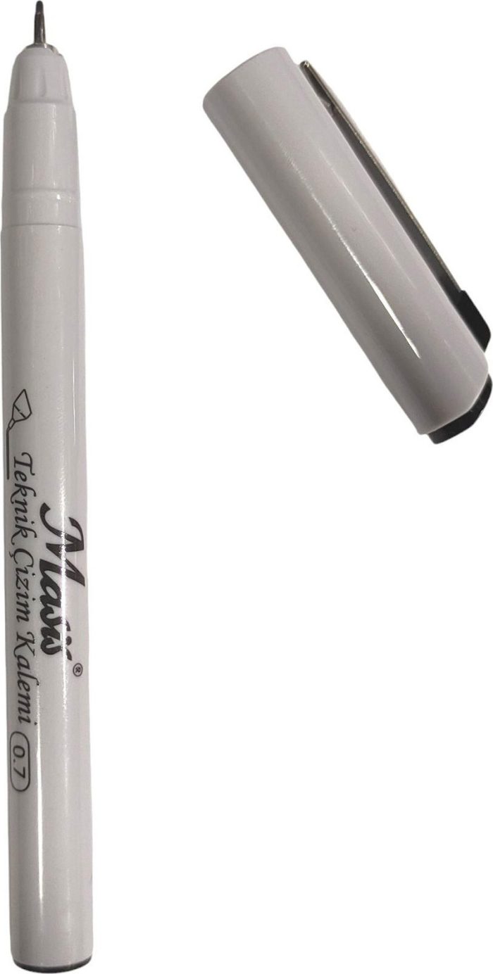 Masis Teknik Çizim Kalemi Kaligrafi Kalemi 0.7 mm Siyah - Görsel 2