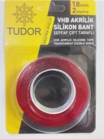 TUDOR 18Mm 2 Metre Vhb Akrilik Silikon Bant
